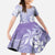 Tiare Tahiti Family Matching Tank Maxi Dress and Hawaiian Shirt Purple Polynesia Motifs - Polynesian Pride