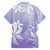 Tiare Tahiti Family Matching Tank Maxi Dress and Hawaiian Shirt Purple Polynesia Motifs - Polynesian Pride