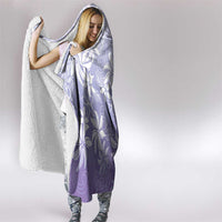 Tiare Tahiti Hooded Blanket Purple Polynesia Motifs - Polynesian Pride