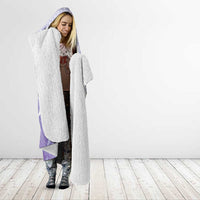 Tiare Tahiti Hooded Blanket Purple Polynesia Motifs - Polynesian Pride