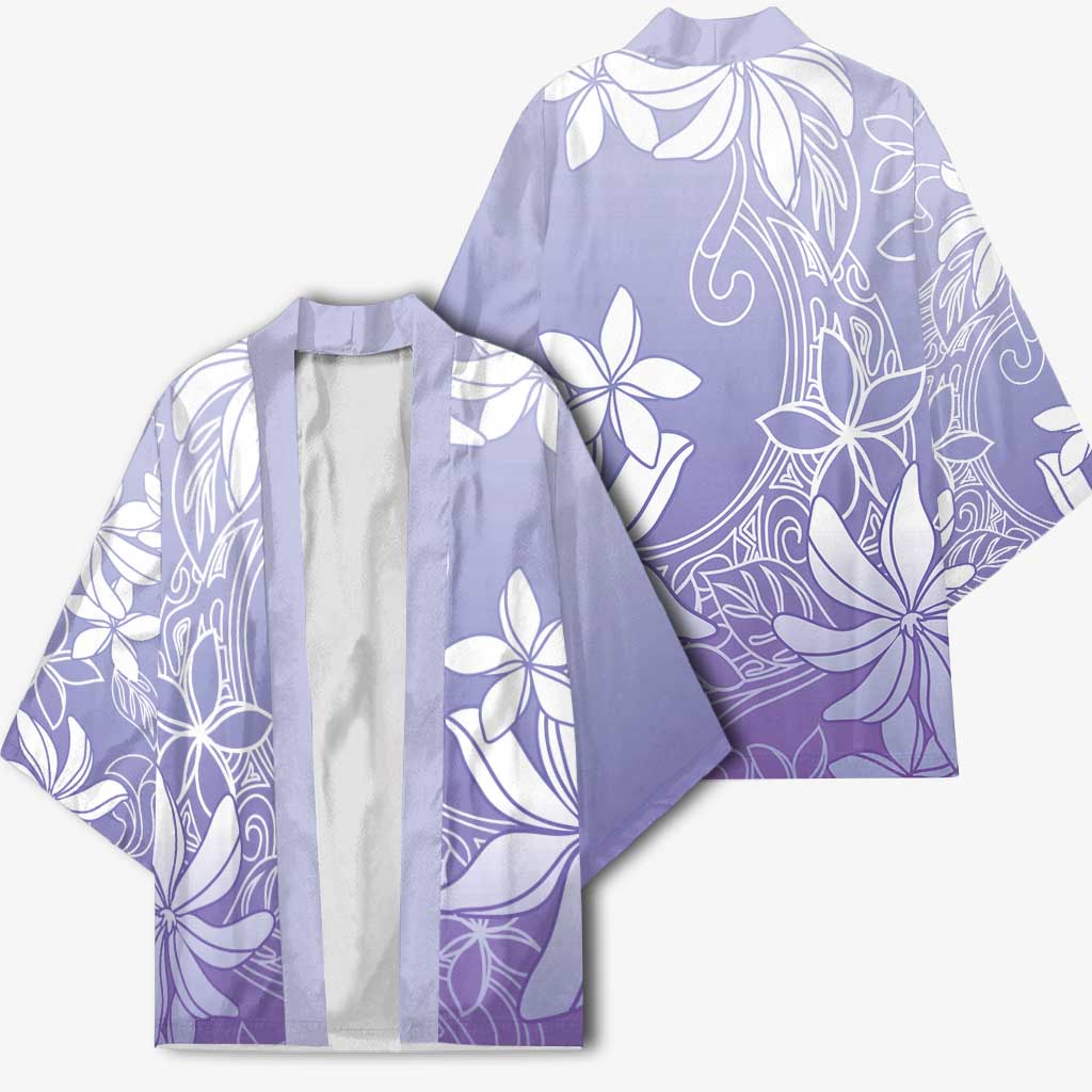 Tiare Tahiti Kimono Purple Polynesia Motifs - Polynesian Pride