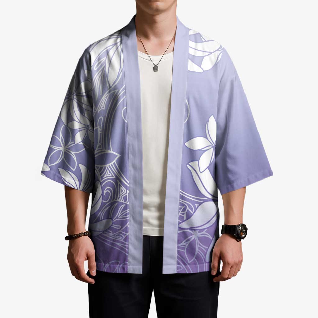 Tiare Tahiti Kimono Purple Polynesia Motifs - Polynesian Pride