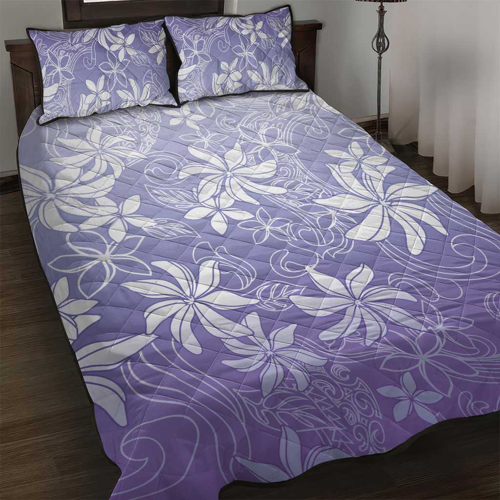 Tiare Tahiti Quilt Bed Set Purple Polynesia Motifs LT05 Purple - Polynesian Pride