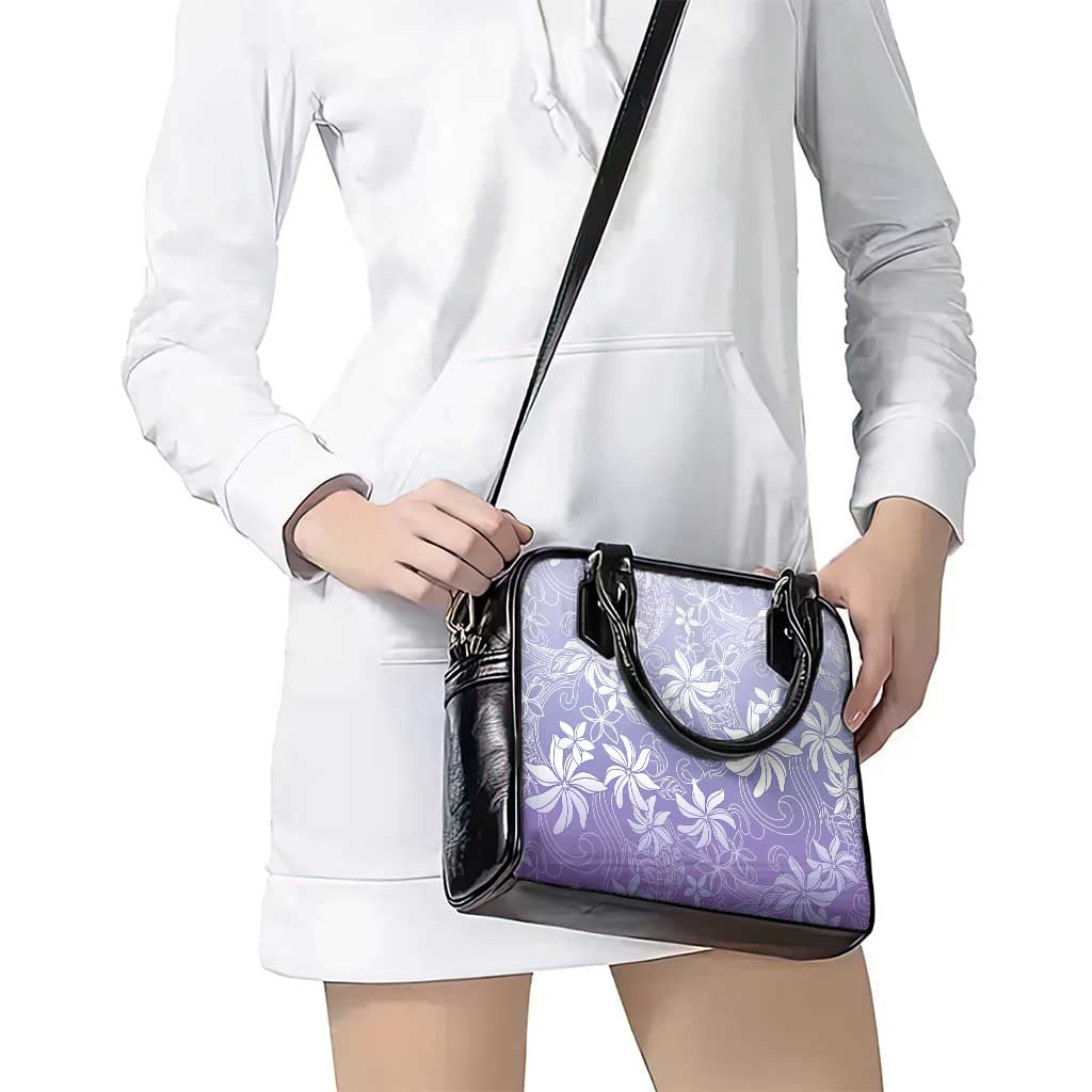 Tiare Tahiti Shoulder Handbag Purple Polynesia Motifs - Polynesian Pride