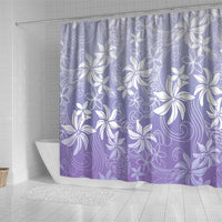 Tiare Tahiti Shower Curtain Purple Polynesia Motifs LT05 - Polynesian Pride