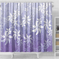 Tiare Tahiti Shower Curtain Purple Polynesia Motifs LT05 - Polynesian Pride