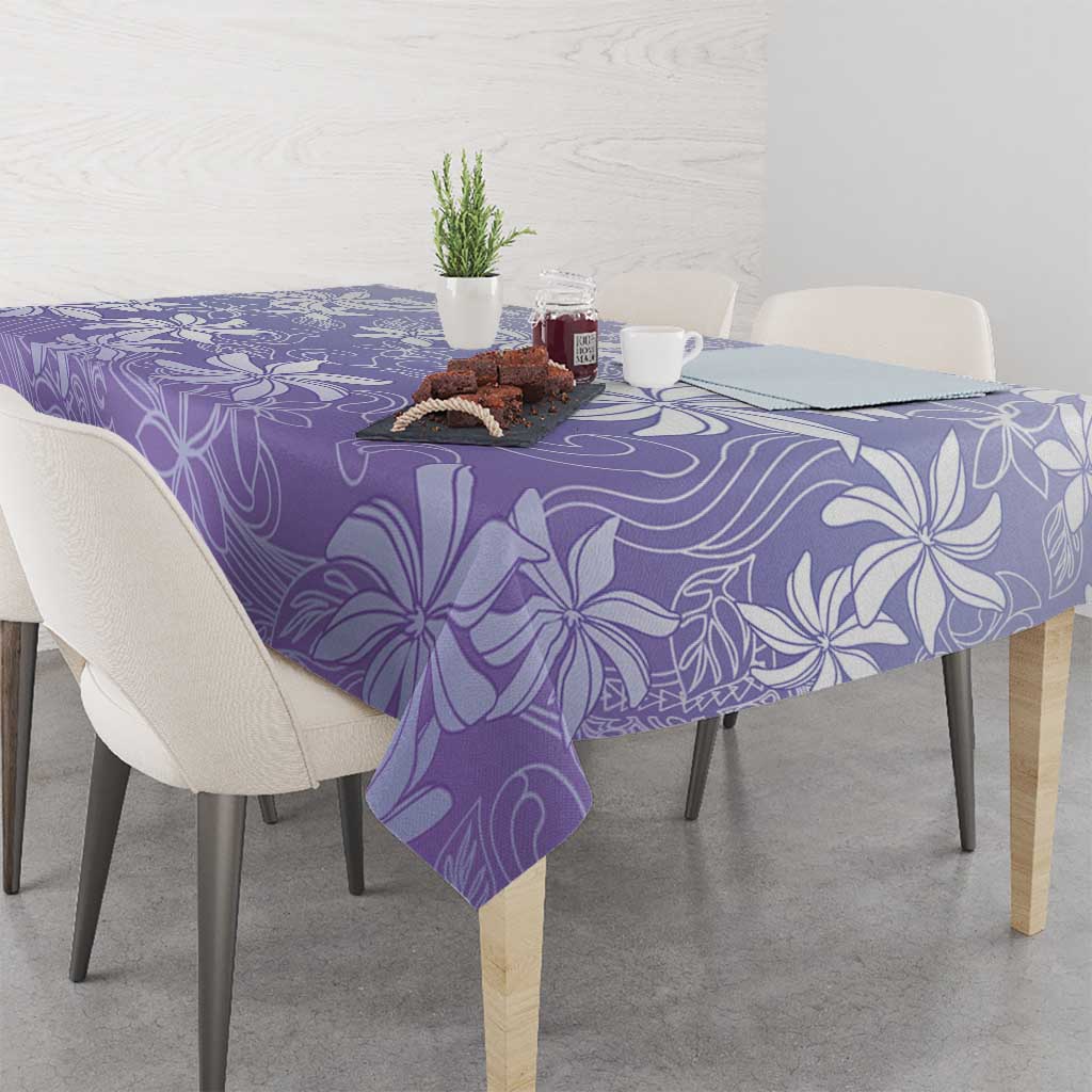 Tiare Tahiti Tablecloth Purple Polynesia Motifs - Polynesian Pride