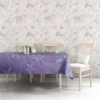 Tiare Tahiti Tablecloth Purple Polynesia Motifs - Polynesian Pride