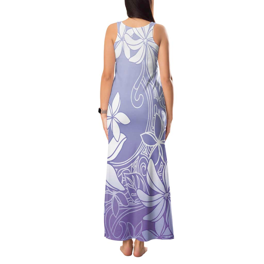 Tiare Tahiti Tank Maxi Dress Purple Polynesia Motifs - Polynesian Pride