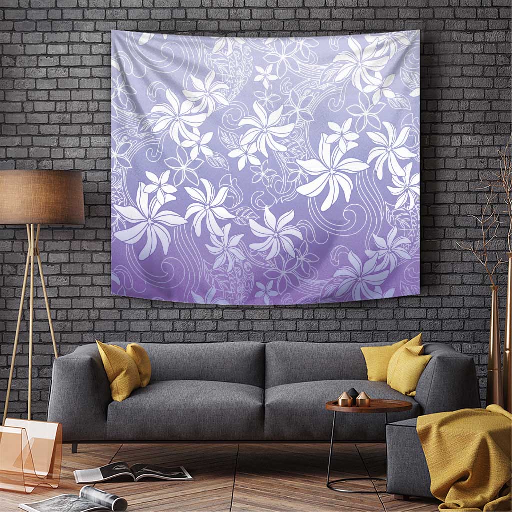 Tiare Tahiti Tapestry Purple Polynesia Motifs LT05 Purple - Polynesian Pride