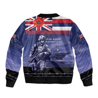 Hawaii Pearl Harbor Remembrance Day Bomber Jacket Flag Style