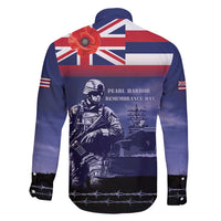Hawaii Pearl Harbor Remembrance Day Family Matching Short Sleeve Bodycon Dress and Hawaiian Shirt Flag Style LT05 - Polynesian Pride