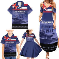 Hawaii Pearl Harbor Remembrance Day Family Matching Summer Maxi Dress and Hawaiian Shirt Flag Style LT05 - Polynesian Pride