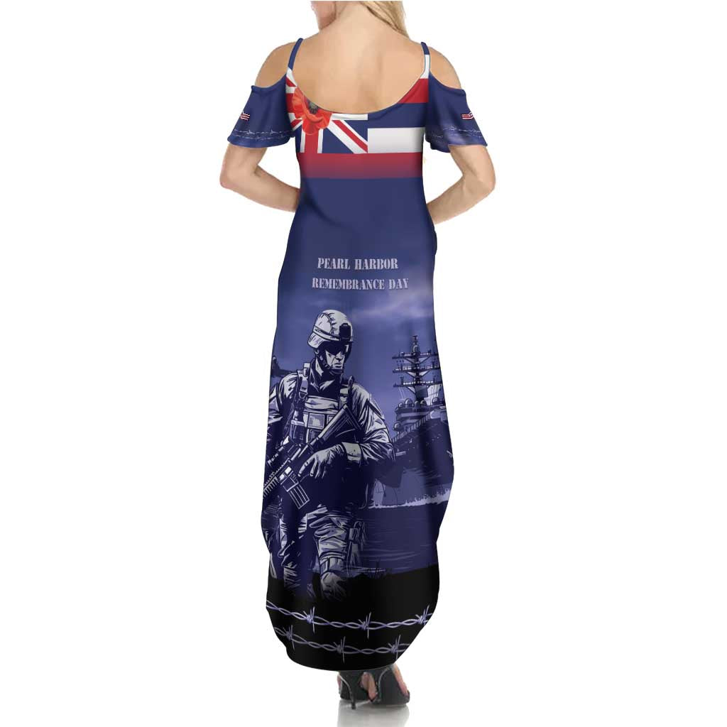 Hawaii Pearl Harbor Remembrance Day Family Matching Summer Maxi Dress and Hawaiian Shirt Flag Style LT05 - Polynesian Pride