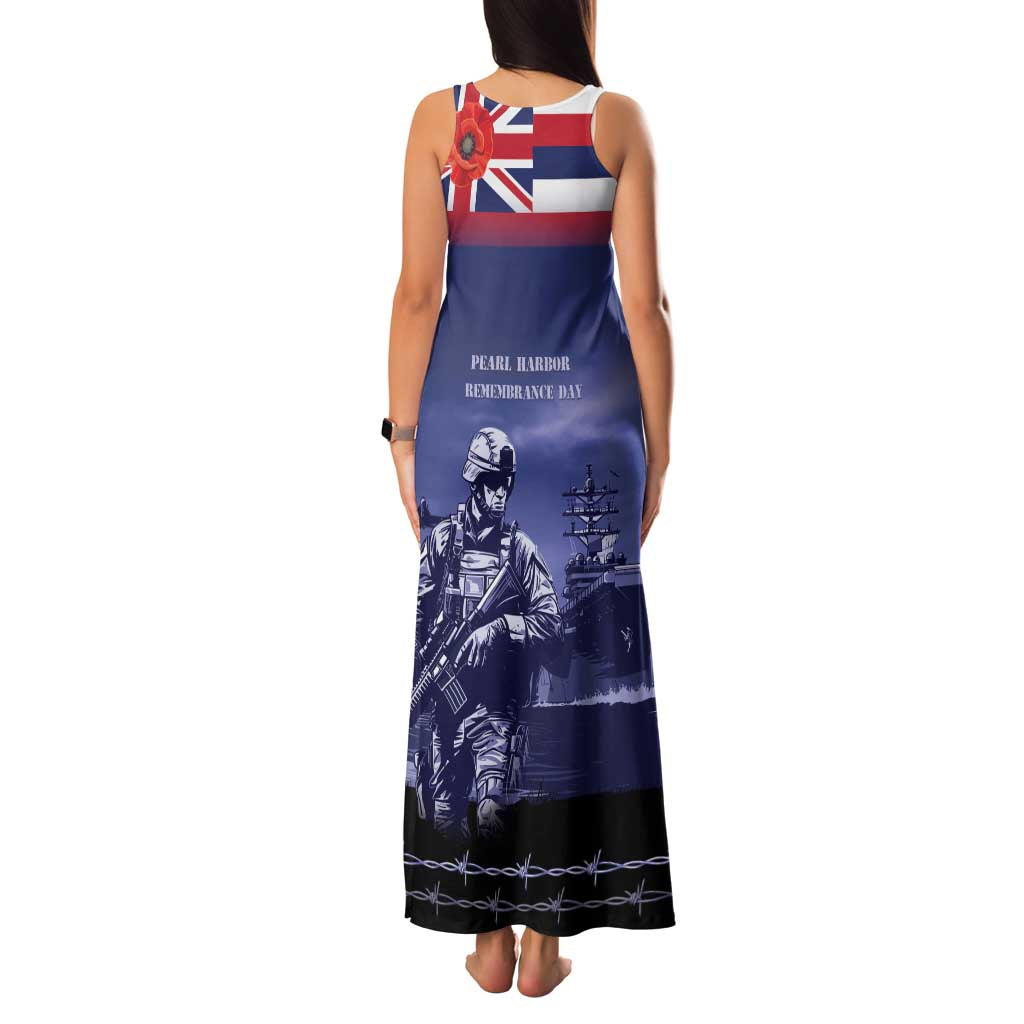 Hawaii Pearl Harbor Remembrance Day Family Matching Tank Maxi Dress and Hawaiian Shirt Flag Style LT05 - Polynesian Pride