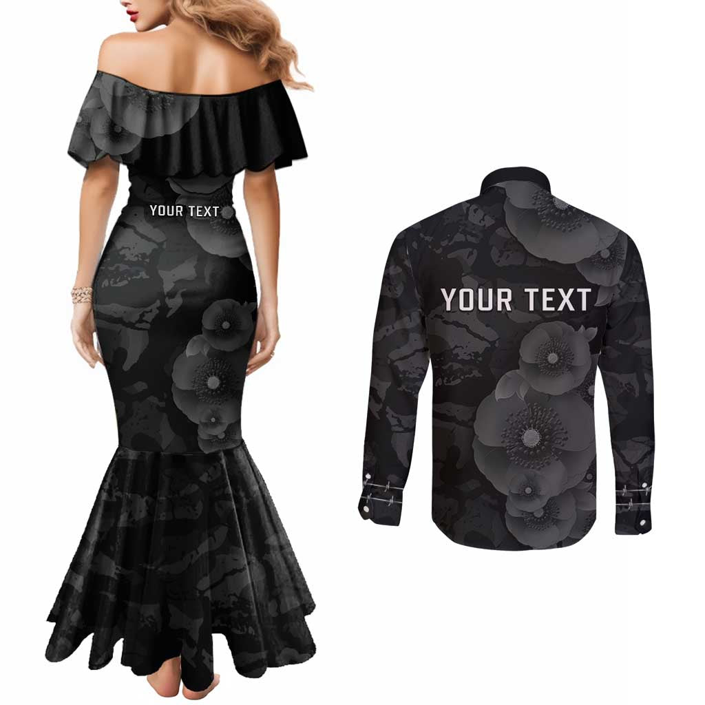 Personalized Pearl Harbor Remembrance Day Couples Matching Mermaid Dress and Long Sleeve Button Shirt We Will Always Remember