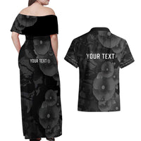 Personalized Pearl Harbor Remembrance Day Couples Matching Off Shoulder Maxi Dress and Hawaiian Shirt We Will Always Remember