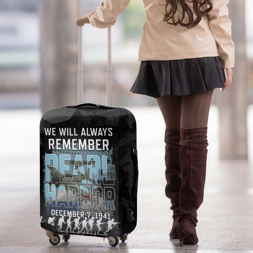 Pearl Harbor Remembrance Day Luggage Cover We Will Always Remember LT05 - Polynesian Pride