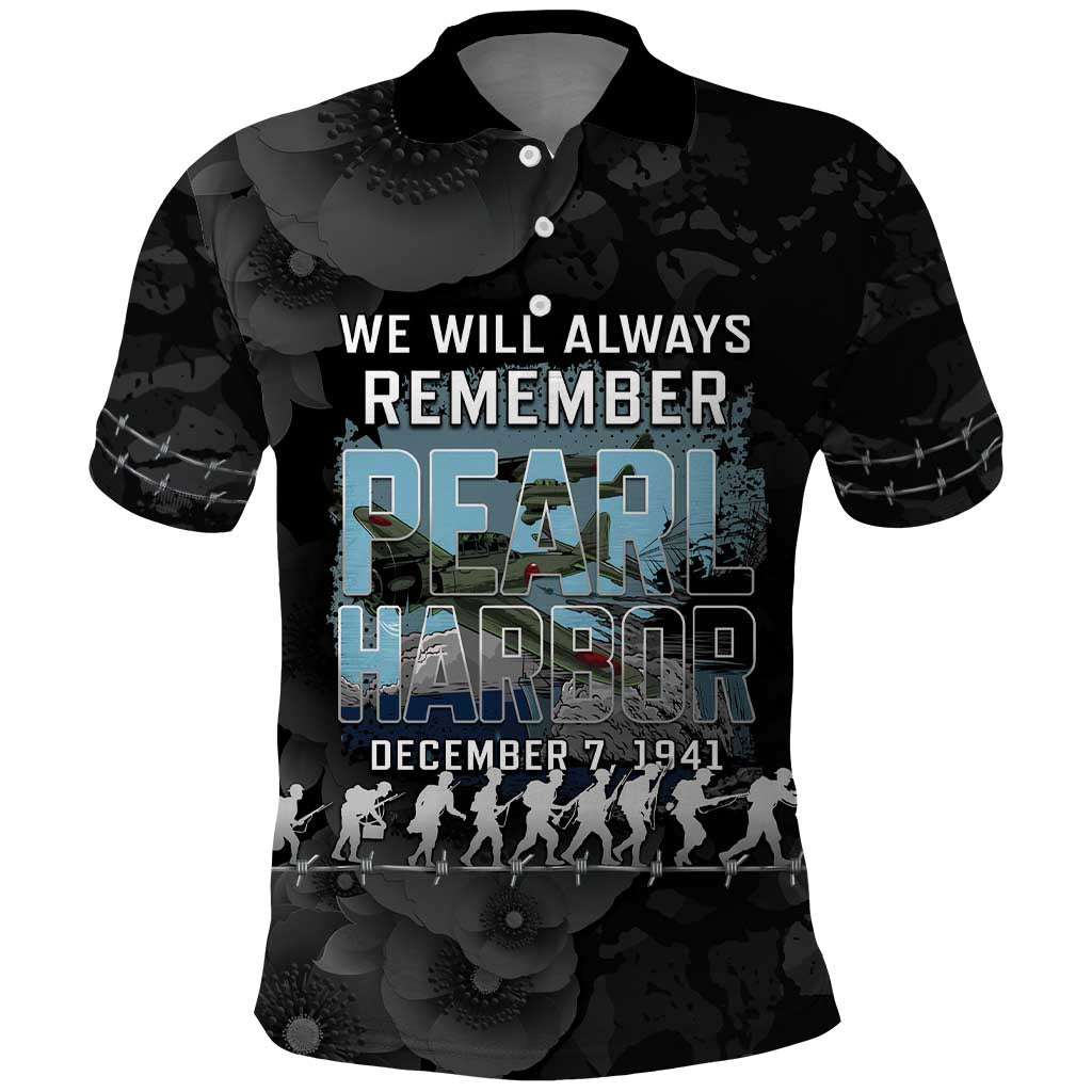 Personalized Pearl Harbor Remembrance Day Polo Shirt We Will Always Remember