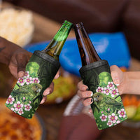 New Zealand Aotearoa Kakapo 4 in 1 Can Cooler Tumbler Maori Pattern With Manuka Galaxy Style - Polynesian Pride