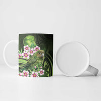 New Zealand Aotearoa Kakapo Ceramic Mug Maori Pattern With Manuka Galaxy Style - Polynesian Pride