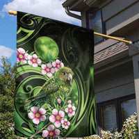 New Zealand Aotearoa Kakapo Garden Flag Maori Pattern With Manuka Galaxy Style - Polynesian Pride