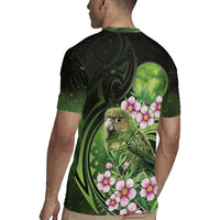 New Zealand Aotearoa Kakapo Rugby Jersey Maori Pattern With Manuka Galaxy Style - undefined