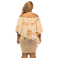 Personalised New Zealand Auckland Folk Festival Family Matching Off Shoulder Short Dress and Hawaiian Shirt Vintage Style LT05 - Polynesian Pride