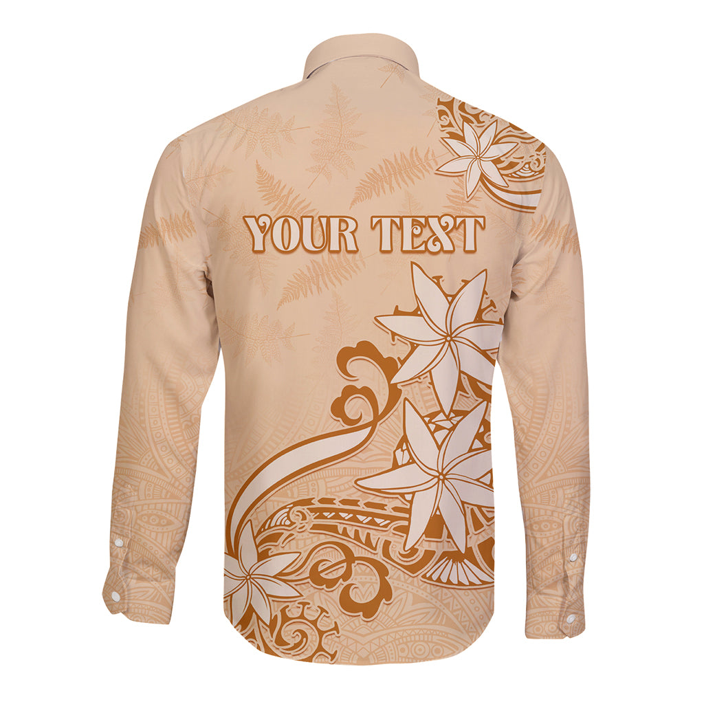 Personalised New Zealand Auckland Folk Festival Long Sleeve Button Shirt Vintage Style LT05 - Polynesian Pride