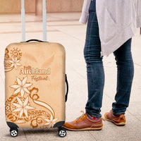 New Zealand Auckland Folk Festival Luggage Cover Vintage Style LT05 Brown - Polynesian Pride