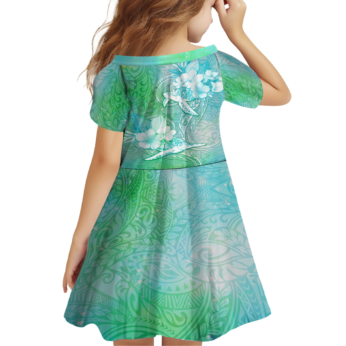 Couple Sea Turtle One Love One Heart Family Matching Summer Maxi Dress and Hawaiian Shirt LT05 - Polynesian Pride