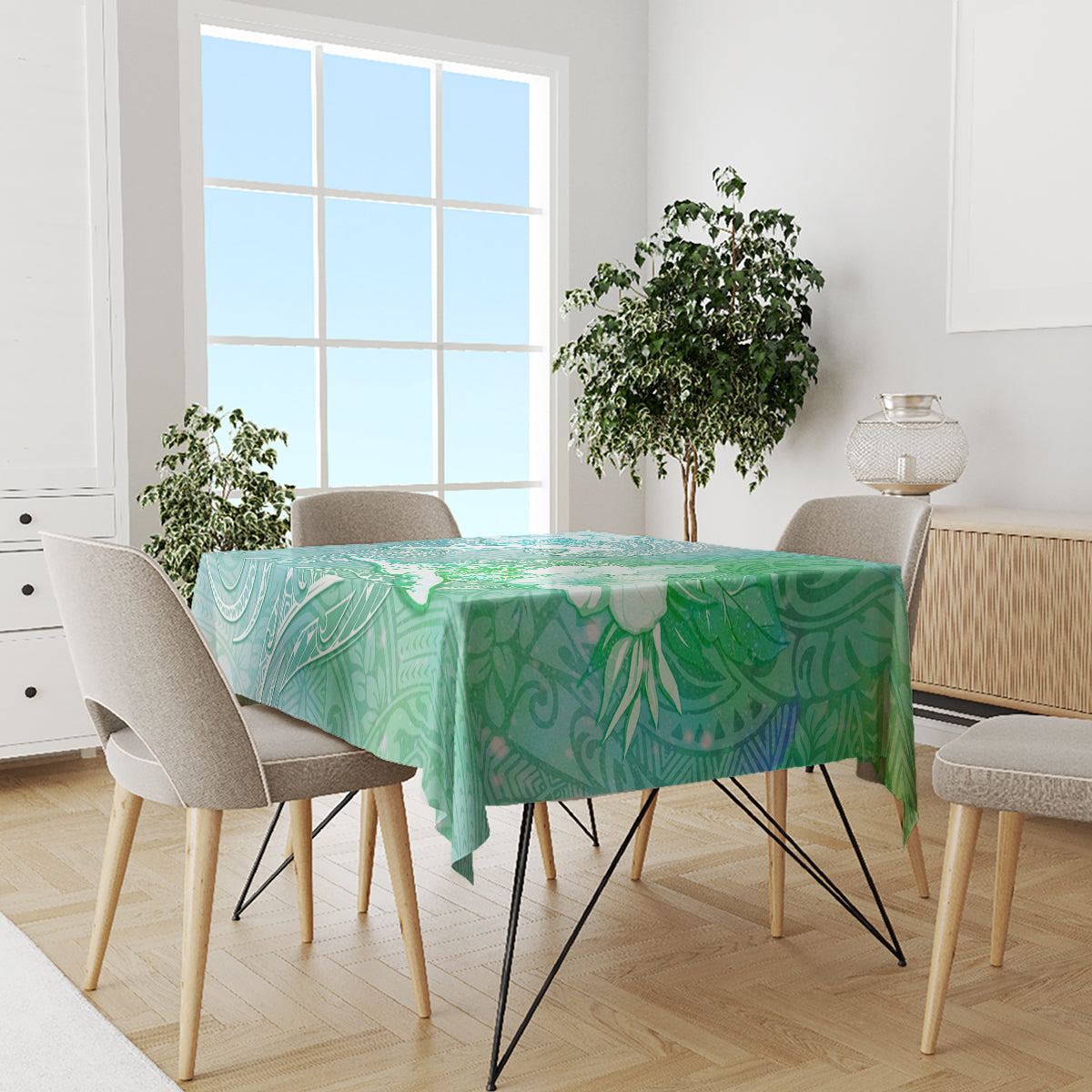 Couple Sea Turtle One Love One Heart Tablecloth LT05 - Polynesian Pride