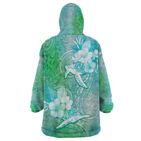 Couple Sea Turtle One Love One Heart Wearable Blanket Hoodie LT05 - Polynesian Pride