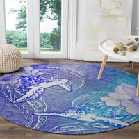 Couple Blue Sea Turtle Heart Love Round Carpet LT05 - Polynesian Pride