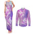 Couple Sea Turtle Love Give Us A Fairytale Couples Matching Tank Maxi Dress and Long Sleeve Button Shirt LT05 Pink - Polynesian Pride