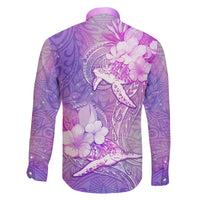 Couple Sea Turtle Love Give Us A Fairytale Family Matching Off Shoulder Short Dress and Hawaiian Shirt LT05 - Polynesian Pride