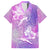 Couple Sea Turtle Love Give Us A Fairytale Family Matching Tank Maxi Dress and Hawaiian Shirt LT05 Dad's Shirt - Short Sleeve Pink - Polynesian Pride