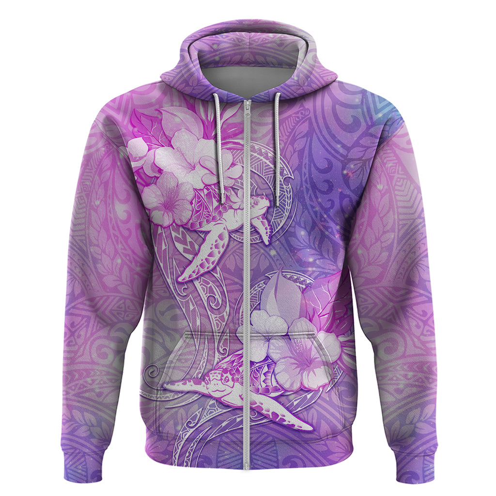 Couple Sea Turtle Love Give Us A Fairytale Hoodie LT05 Zip Hoodie Pink - Polynesian Pride