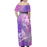 Couple Sea Turtle Love Give Us A Fairytale Off Shoulder Maxi Dress LT05 - Polynesian Pride