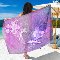 Couple Sea Turtle Love Give Us A Fairytale Sarong LT05 One Size 44 x 66 inches Pink - Polynesian Pride