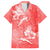 Polynesia Sea Turtle Couple Family Matching Long Sleeve Bodycon Dress and Hawaiian Shirt Happy Valentine Day Red LT05 Dad's Shirt - Short Sleeve Red - Polynesian Pride