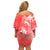 Polynesia Sea Turtle Couple Off Shoulder Short Dress Happy Valentine Day Red LT05 - Polynesian Pride