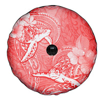 Polynesia Sea Turtle Couple Spare Tire Cover Happy Valentine Day Red LT05 - Polynesian Pride