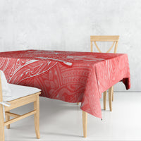 Polynesia Sea Turtle Couple Tablecloth Happy Valentine Day Red LT05 - Polynesian Pride