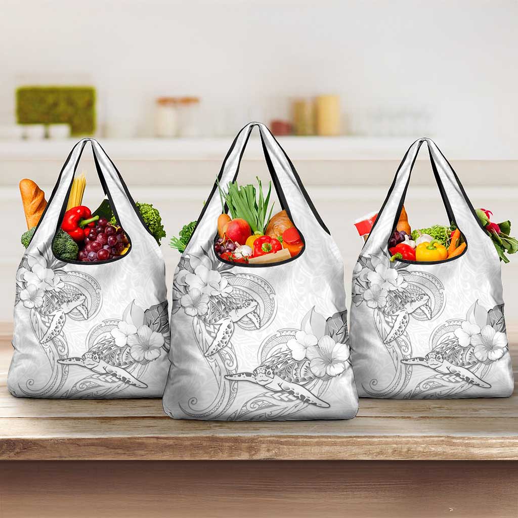 Polynesia Sea Turtle Couple Grocery Bag Happy Valentine Day White LT05 3-pack One Size White - Polynesian Pride