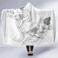 Polynesia Sea Turtle Couple Hooded Blanket Happy Valentine Day White LT05 - Polynesian Pride