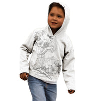 Polynesia Sea Turtle Couple Kid Hoodie Happy Valentine Day White LT05 - Polynesian Pride