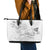 Polynesia Sea Turtle Couple Leather Tote Bag Happy Valentine Day White LT05 - Polynesian Pride