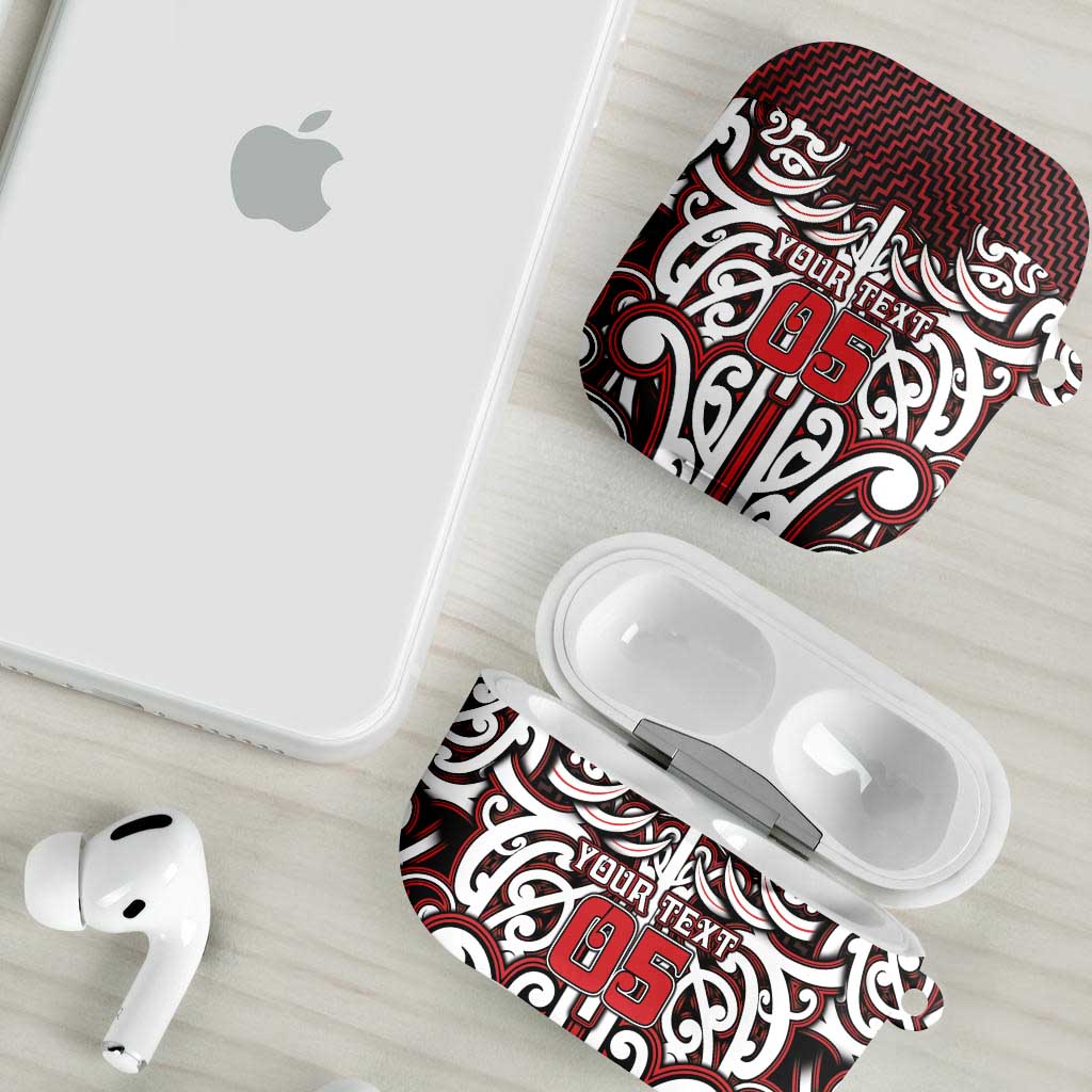 Custom Aotearoa Ngapuhi AirPods Case Maori Tribal Pattern Mix Poutama