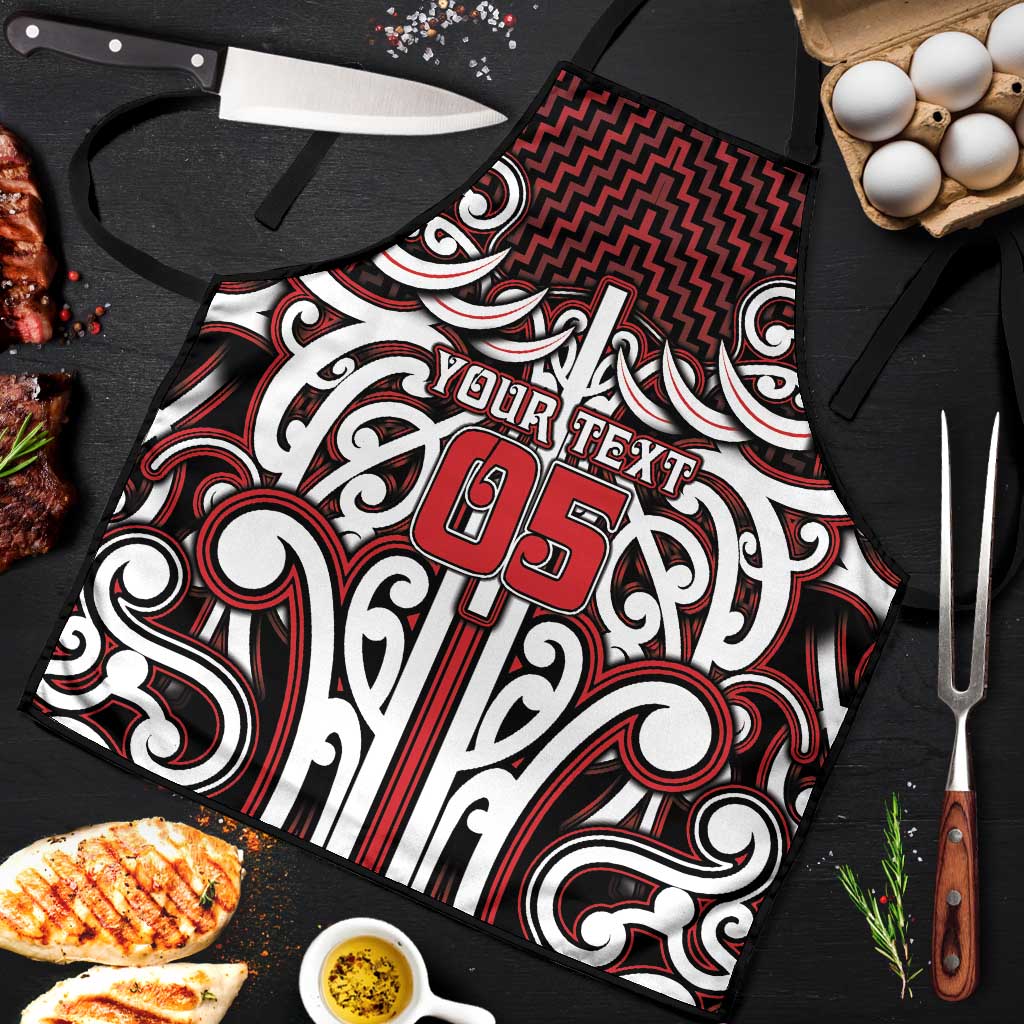 Custom Aotearoa Ngapuhi Apron Maori Tribal Pattern Mix Poutama